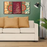 Beauty of islamic calligraphy 3 panel set