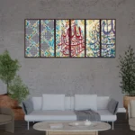 6 Panel Ayat Wall Art – Beautiful Islamic Decor