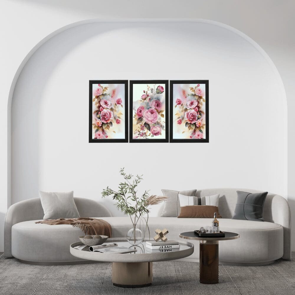 White Floral Wall Art