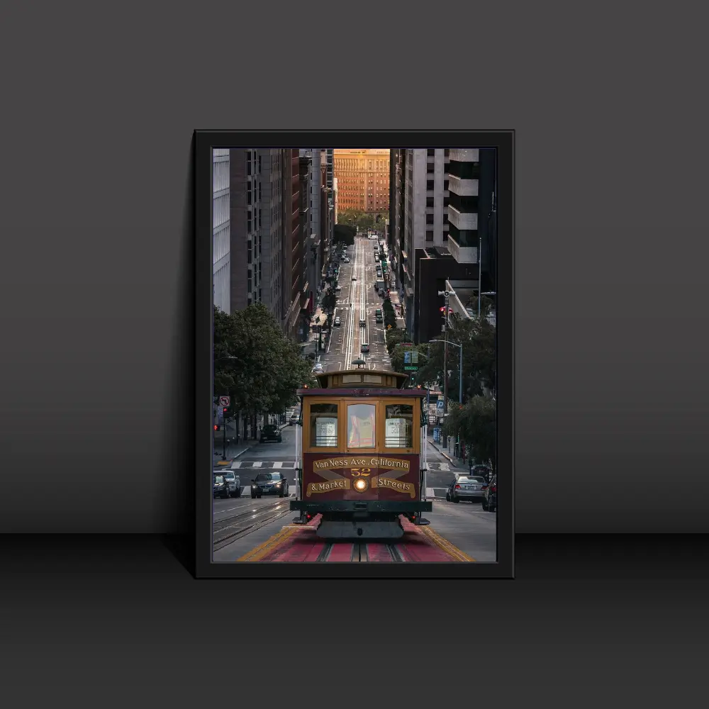 San Francisco cable car Poster Modern Art