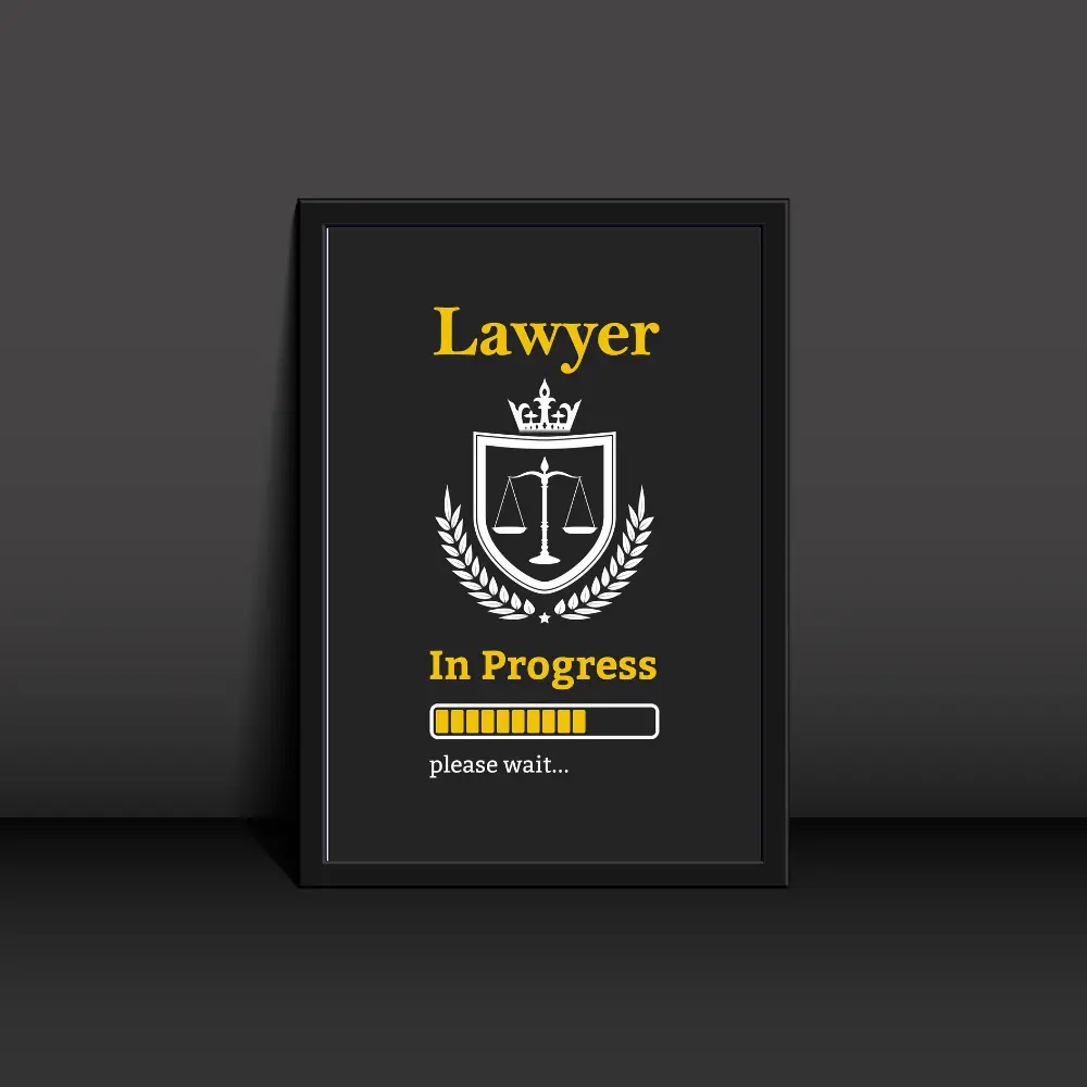 Lawyer In Progress Poster Modern Art