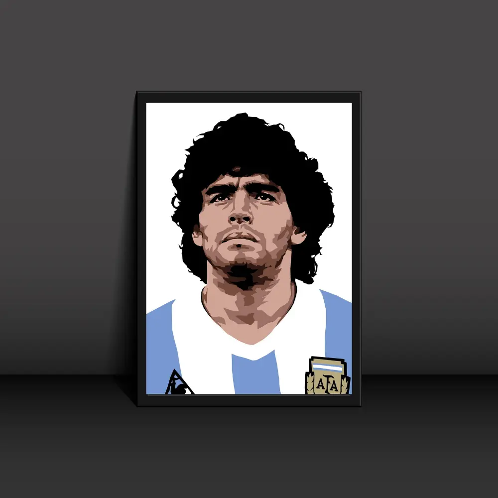 Diego Maradona Poster Modern Art