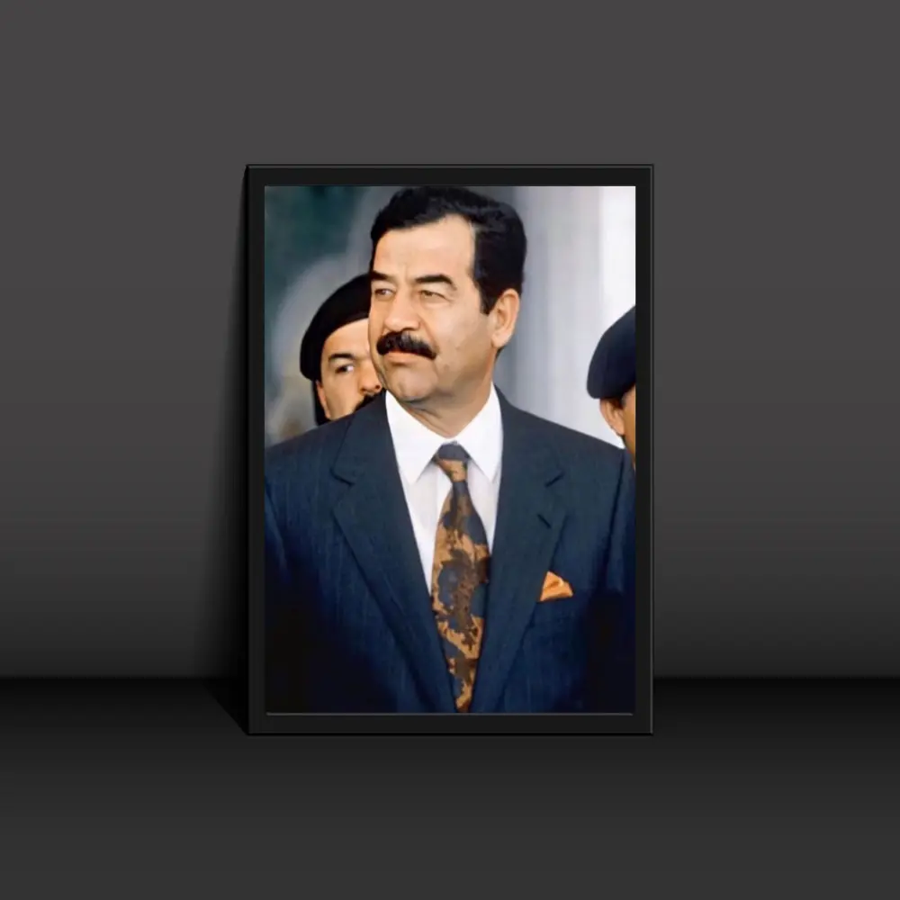 One Man Army Saddam Hussein Poster Modern Art