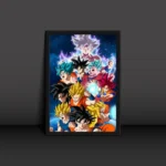 Goku Dragon Ball character Poster Modern Art