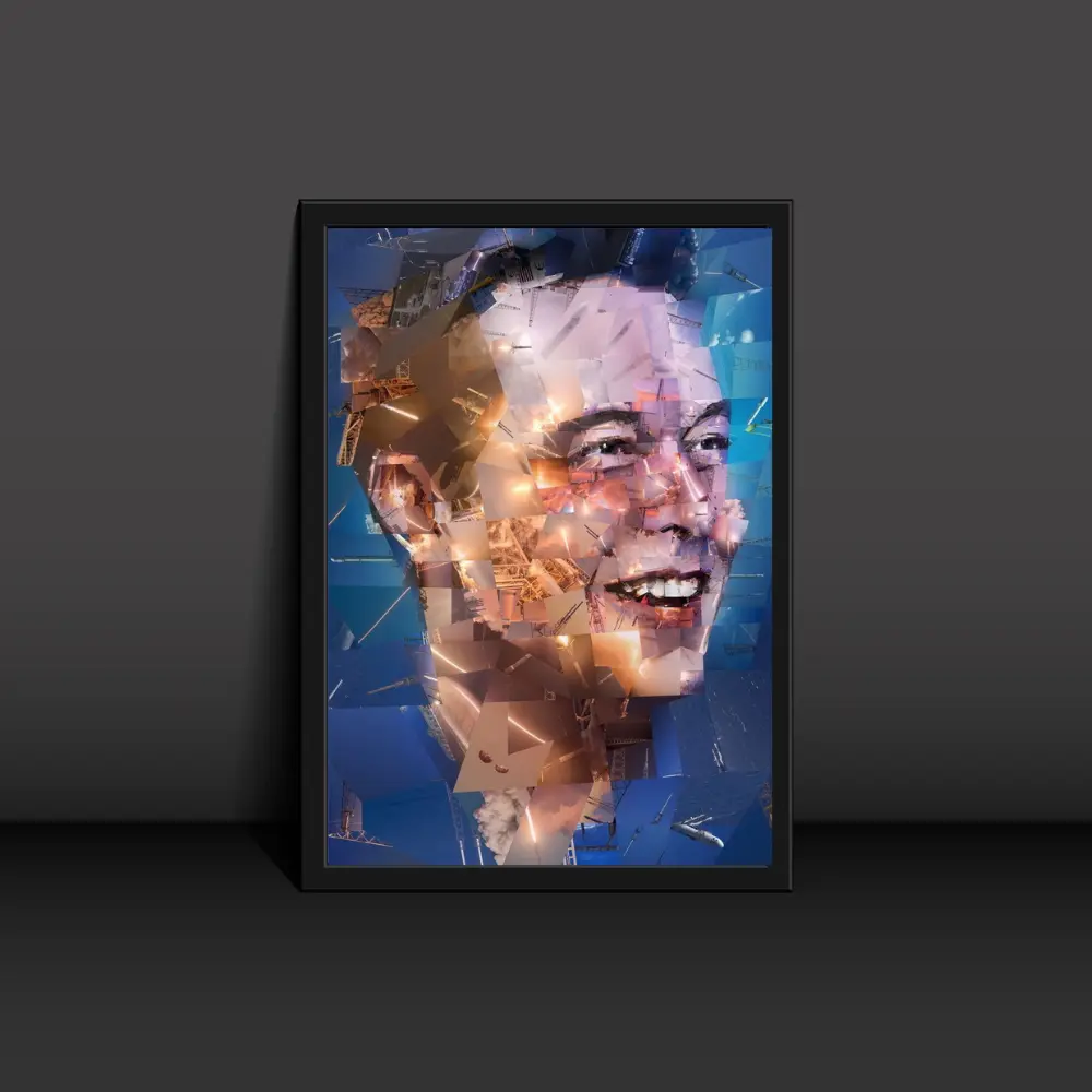 Elon Musk Poster Modern Art