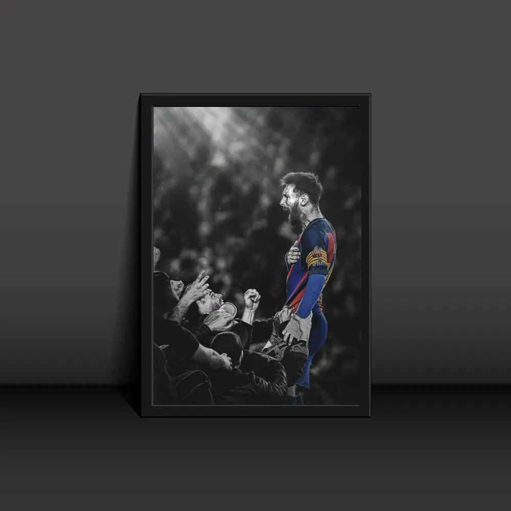 Messi After Goal Poster Modern Art