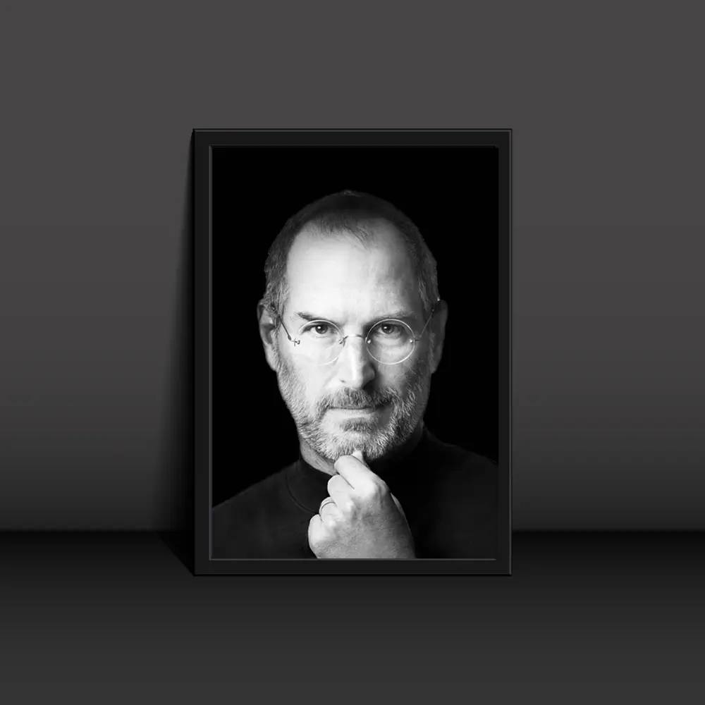Steve Jobs Black&White Poster Modern Art