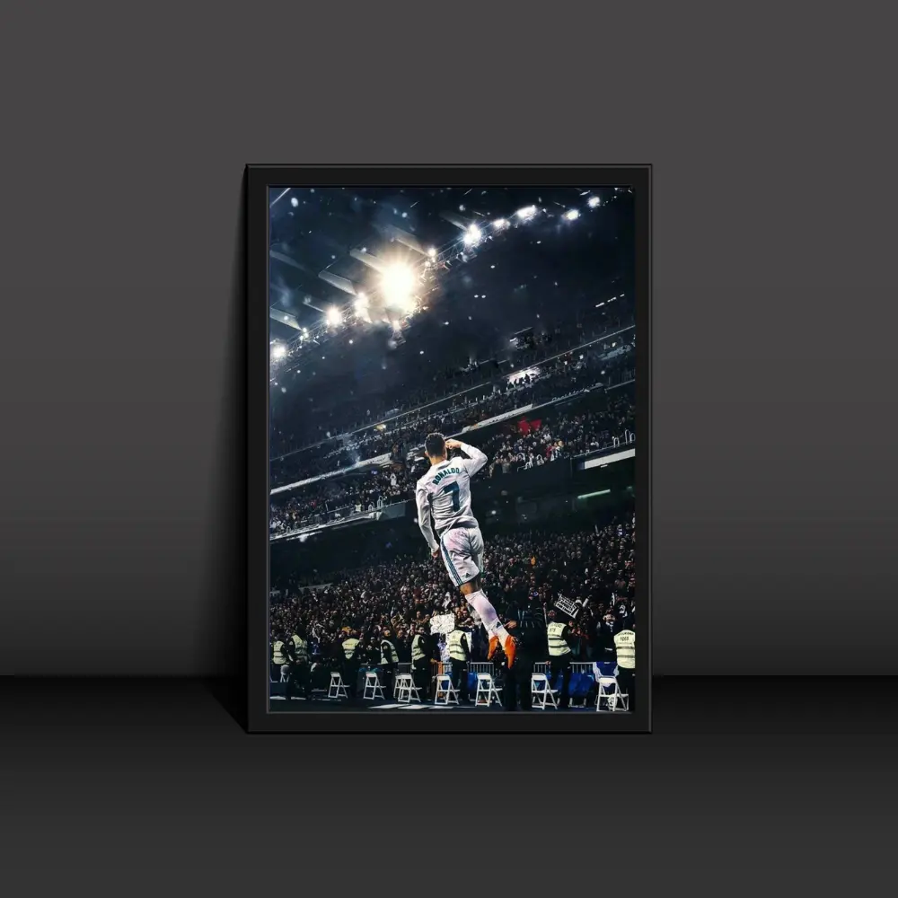 Cristiano Ronaldo in Air Poster Modern Art