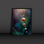 Iconic Milkyway Galaxy Poster Modern Art