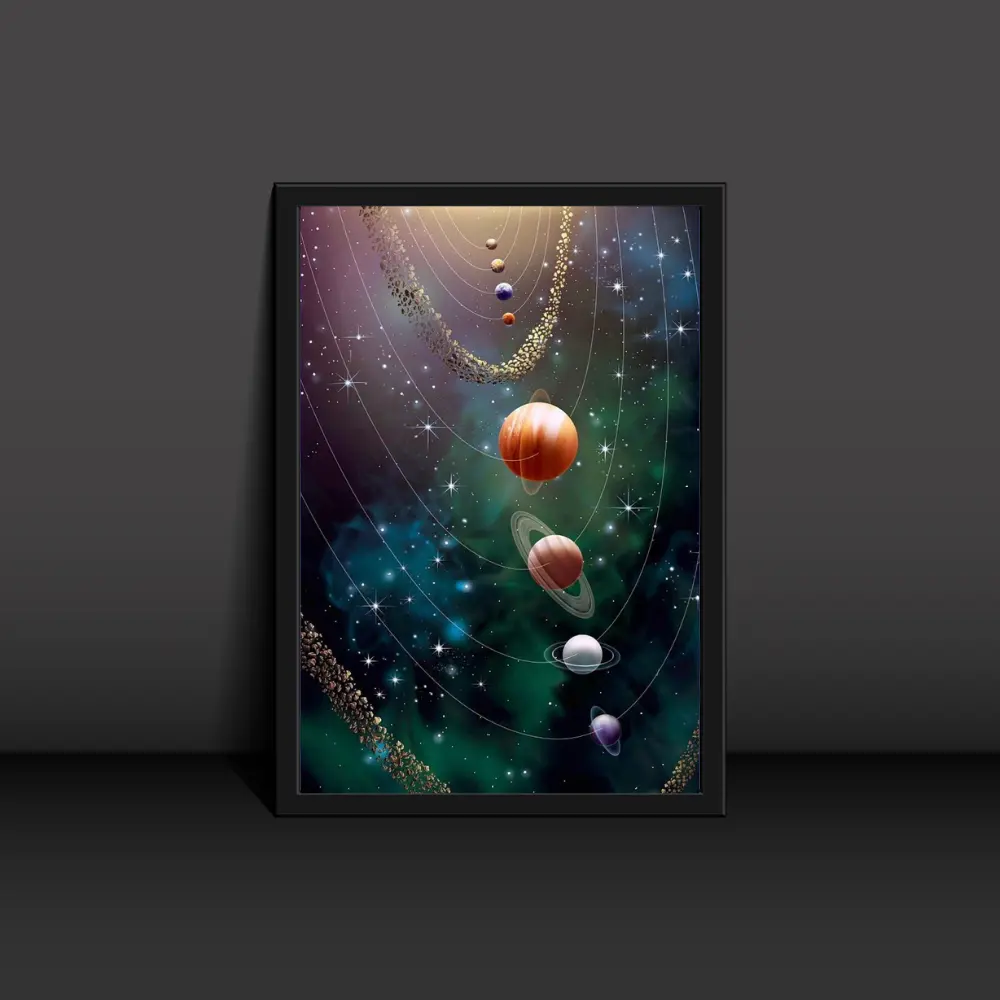Iconic Milkyway Galaxy Poster Modern Art