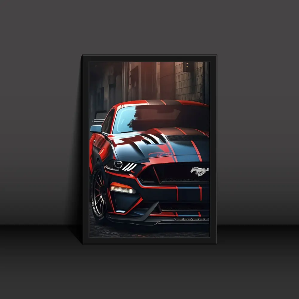 Mustang Poster Modern Art