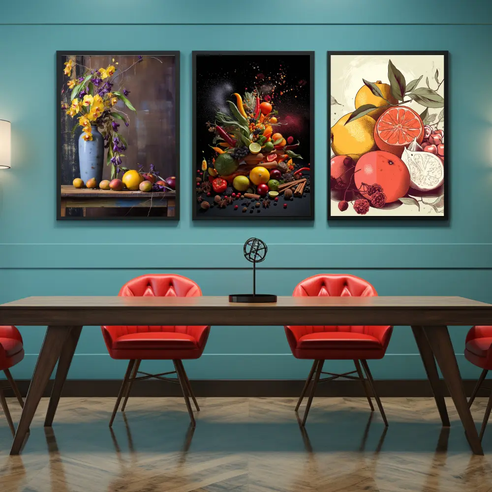 Set of 3 Modern Dinning Wall Art K13