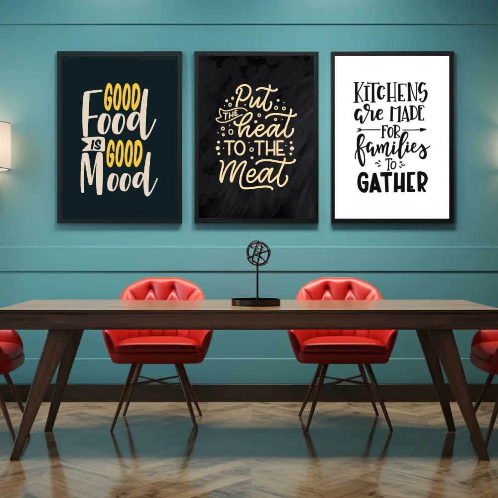 Set of 3 Modern Dinning Wall Art K14