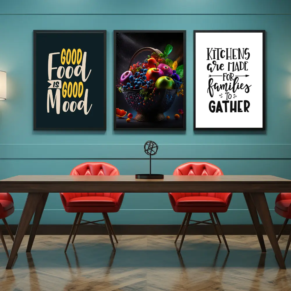 Set of 3 Modern Dinning Wall Art K15