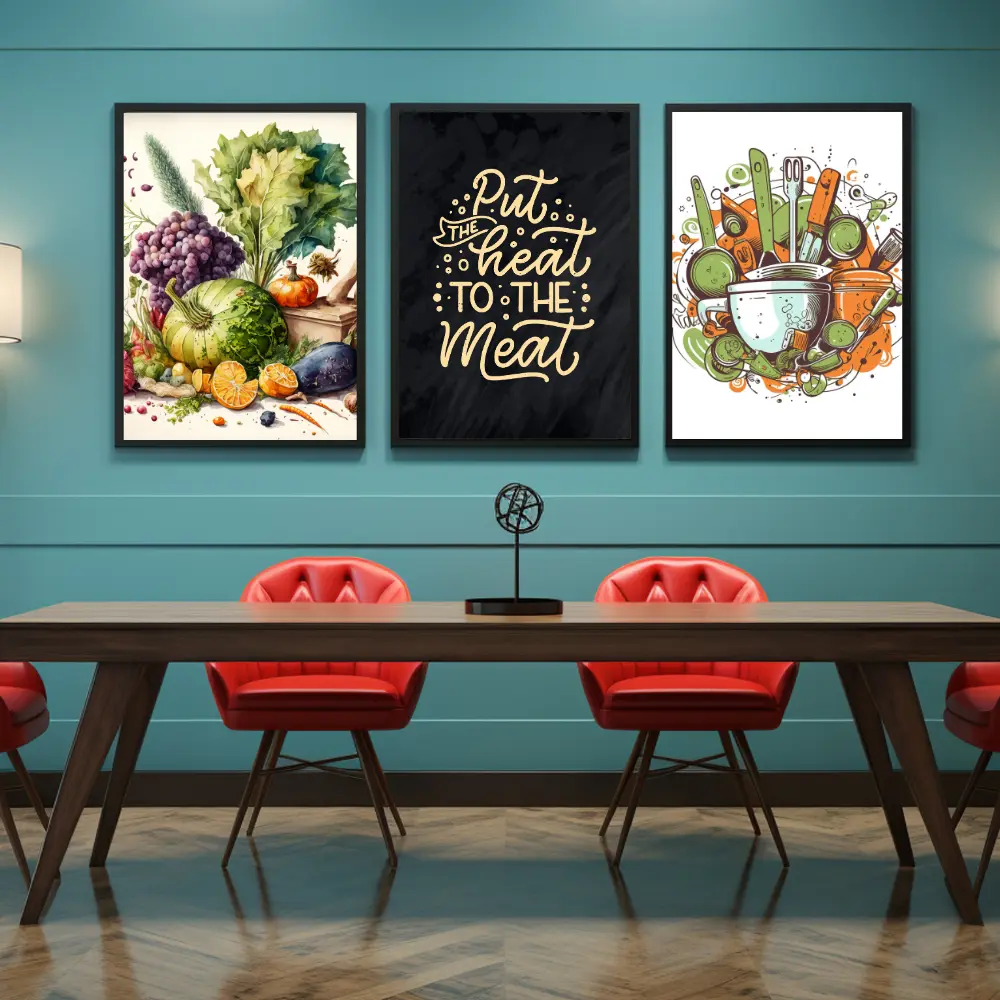 Set of 3 Modern Dinning Wall Art K16