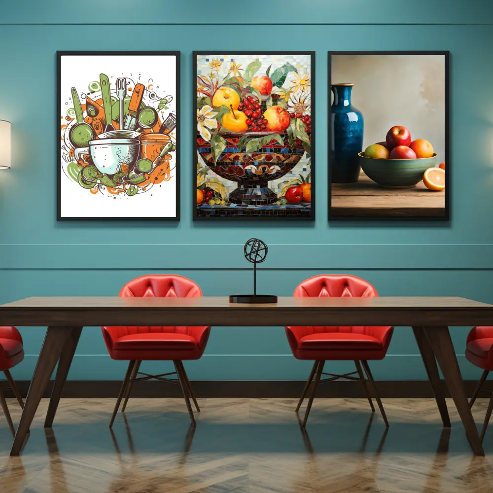 Set of 3 Modern Dinning Wall Art K20