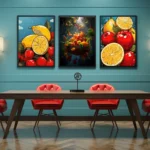 Set of 3 Modern Dinning Wall Art K4