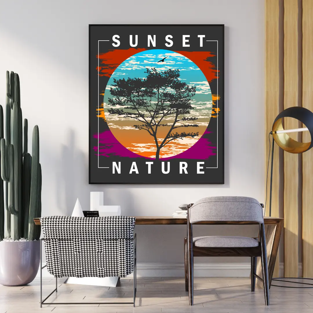 Sunset Nature Wall Art