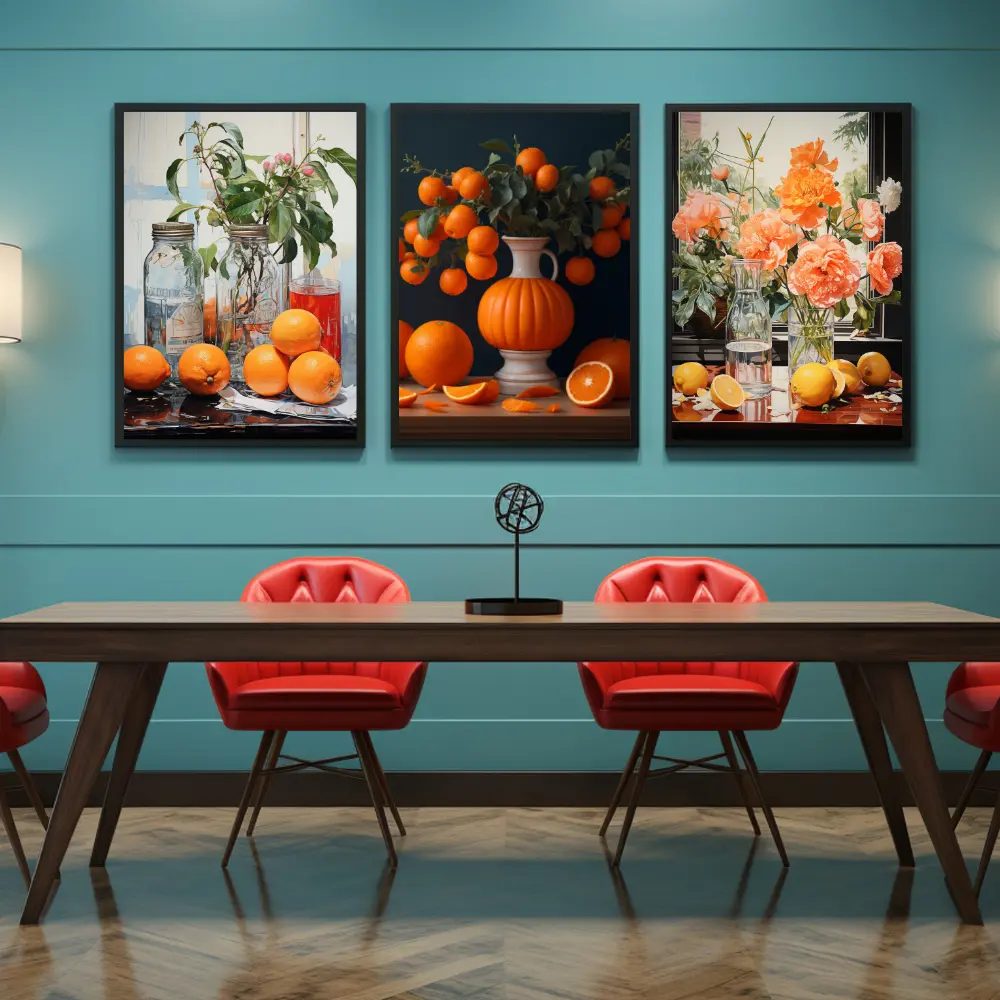 Set of 3 Modern Dinning Wall Art K9