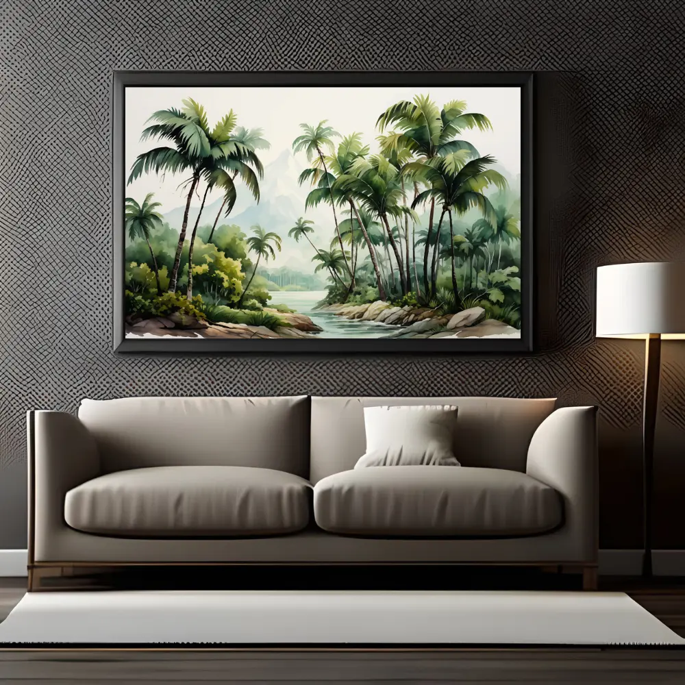 Beautiful Palm Trees Modern Wall Art
