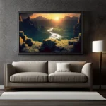 Awesome View from Cave to Jungle Modern Wall Art