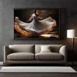 Total Salvation White Lady Modern Wall Art