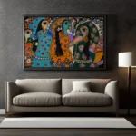 Traditional Madhubani Ladies Modern Art