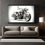 Harley Davidson Motorcycle Modern Art