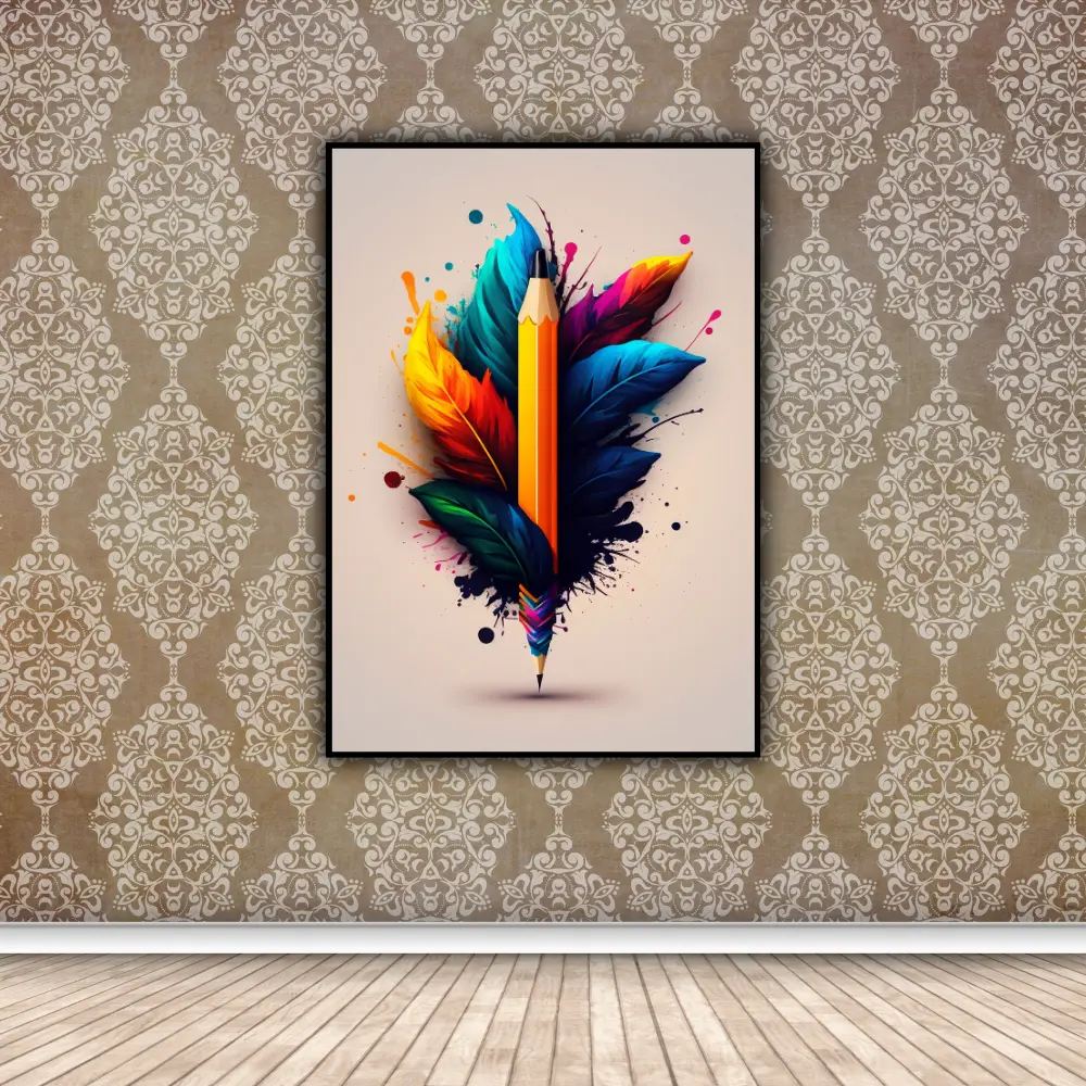 Colourful Psychedelic Pencil Design1