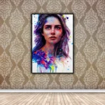 Fantasy Women Colorful Face Wall Art