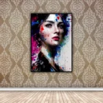 Fantasy Women Colorful Face Wall Art 1