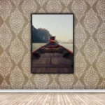 Boat in Lake Wall Art