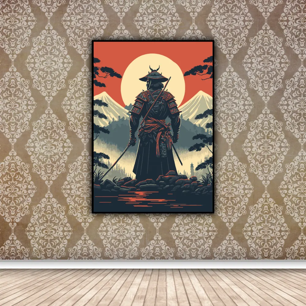 Samurai Serious Looks Wall Art