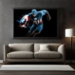 Captain America Mode On Wall Art