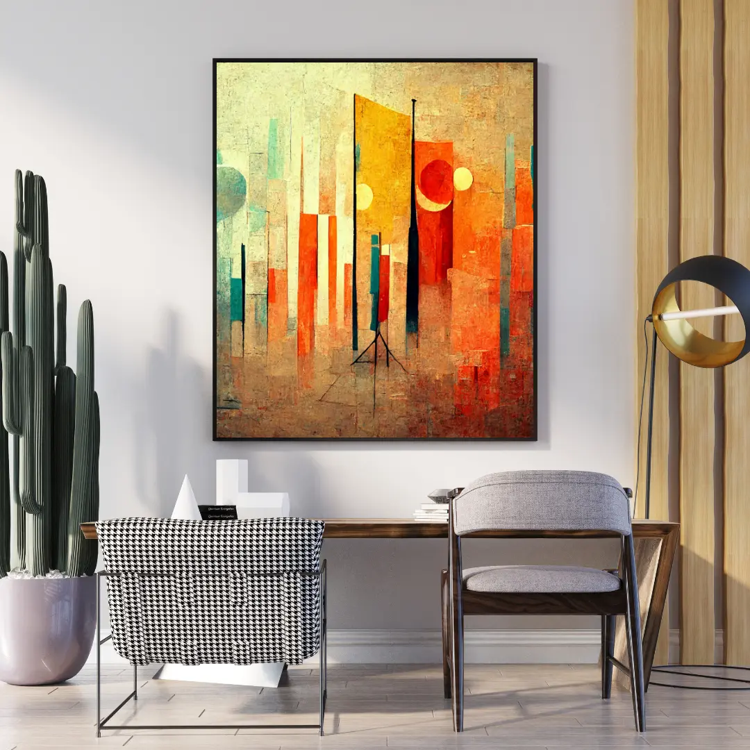 'Abstract Contemporary Modern Wall Art' now available at LA Gallery De Arte. This striking piece brings a modern twist to any room, with nationwide shipping.