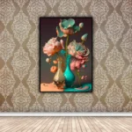 Luxury Golden flower wall art