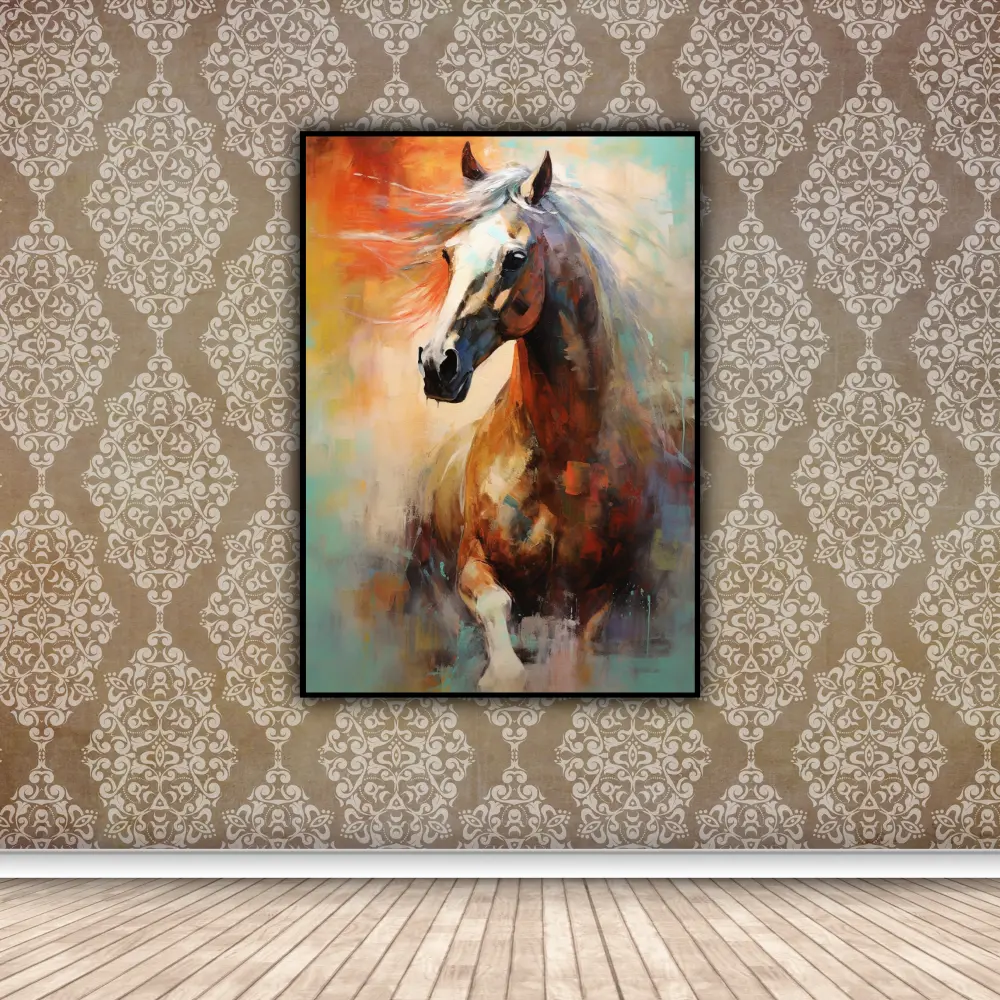 Running Horse closup wall art
