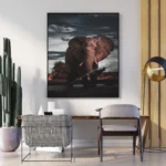 beautiful elephant awesome view wall art