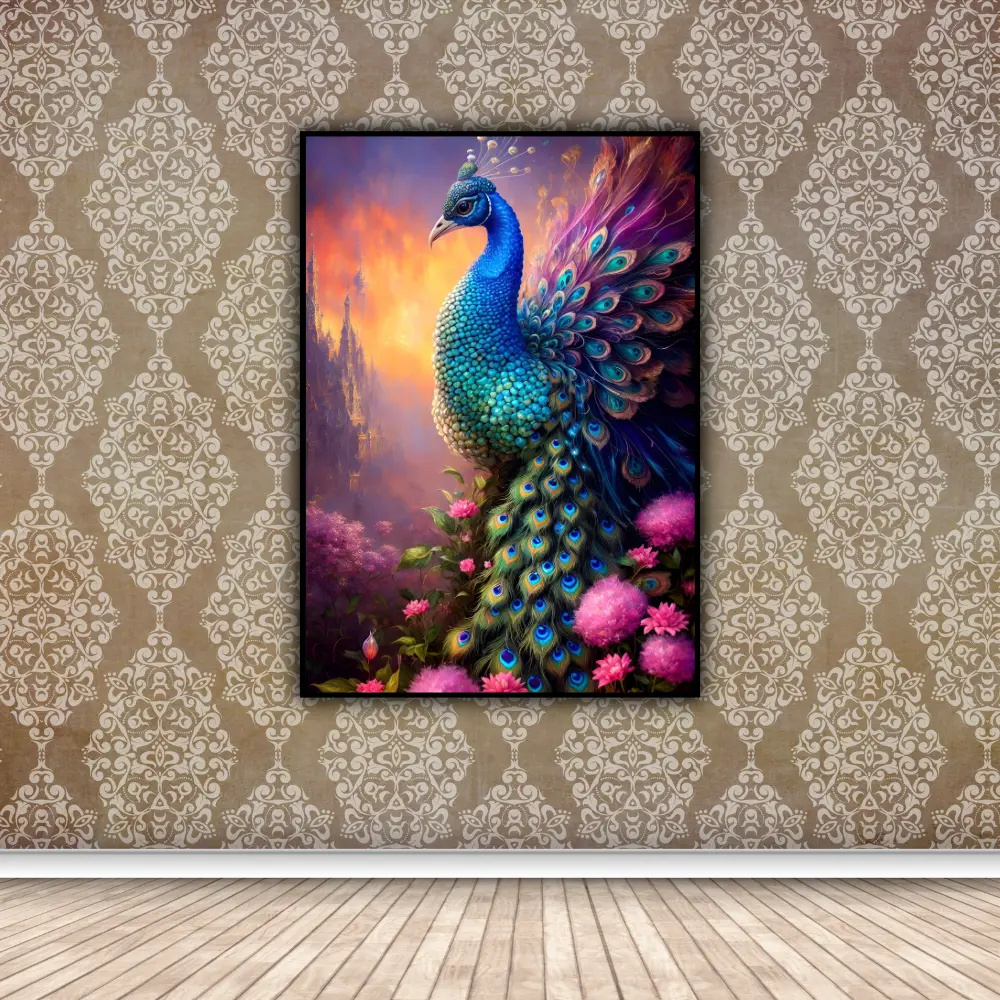 most beautiful peacock wall art