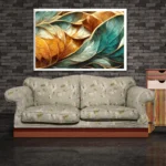 swirling-golden-blue-waves-wall-art