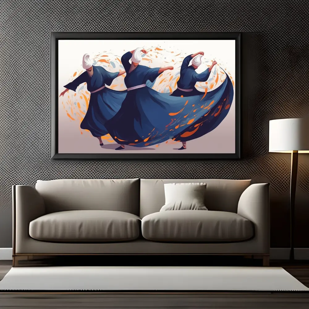 People Doing Dervish Dance Wall Art