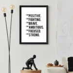 Courage Quotes Wall Frame