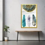 Colorful Canvas Feathers Wall Art